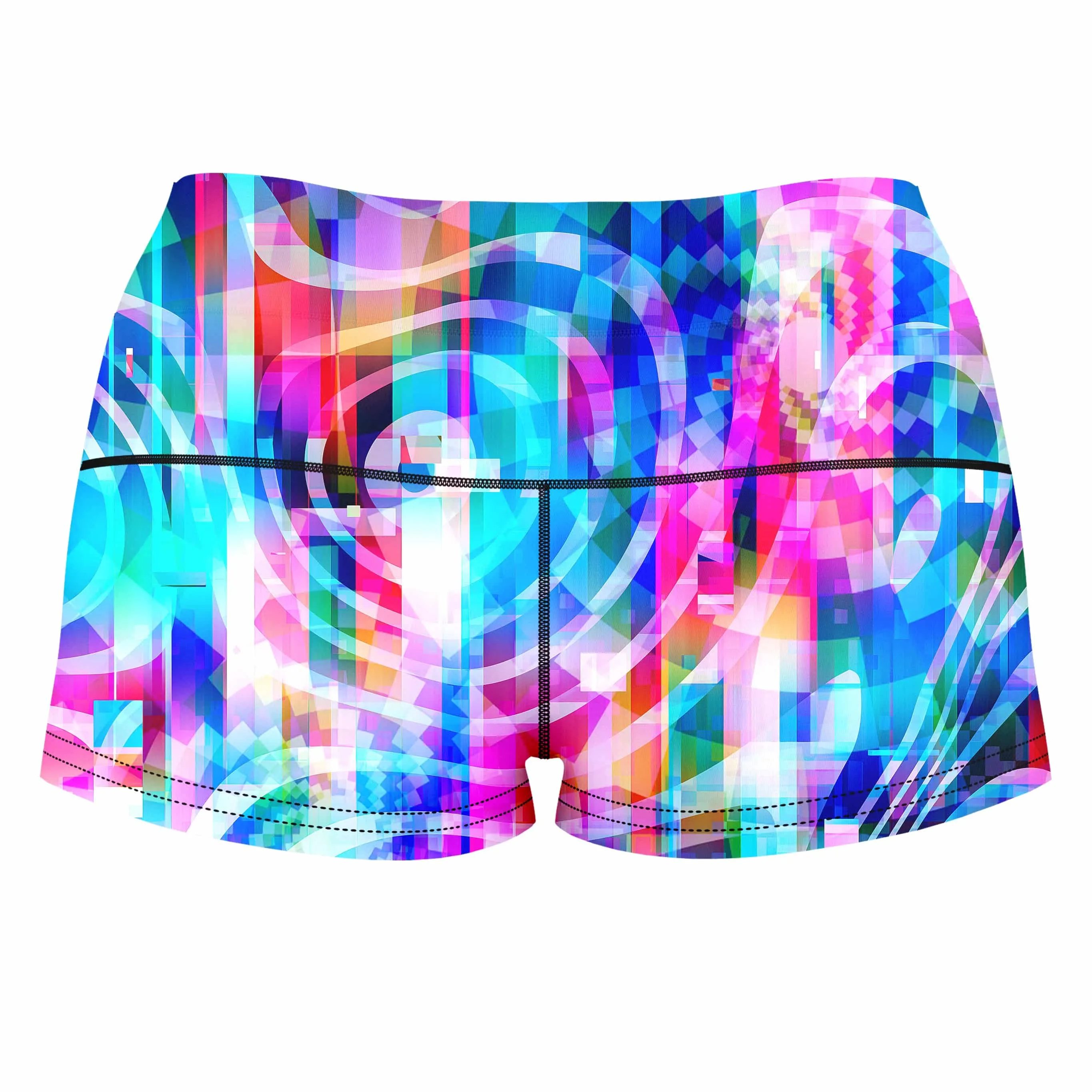 Motherboard High-Waisted Women's Shorts sold by iEDM product image thumbnail 2
