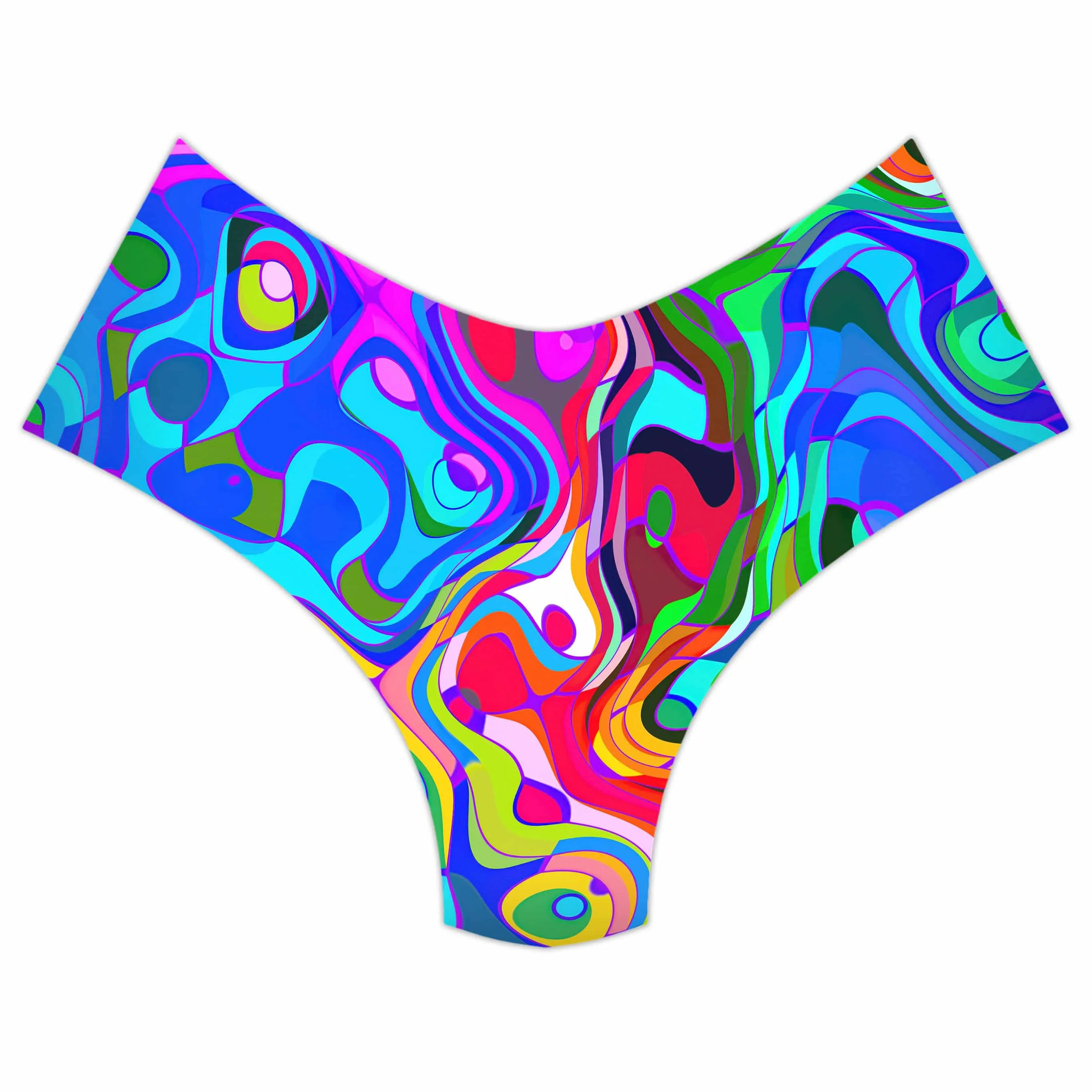 Rainbow Waves Booty Shorts sold by iEDM product image thumbnail 3