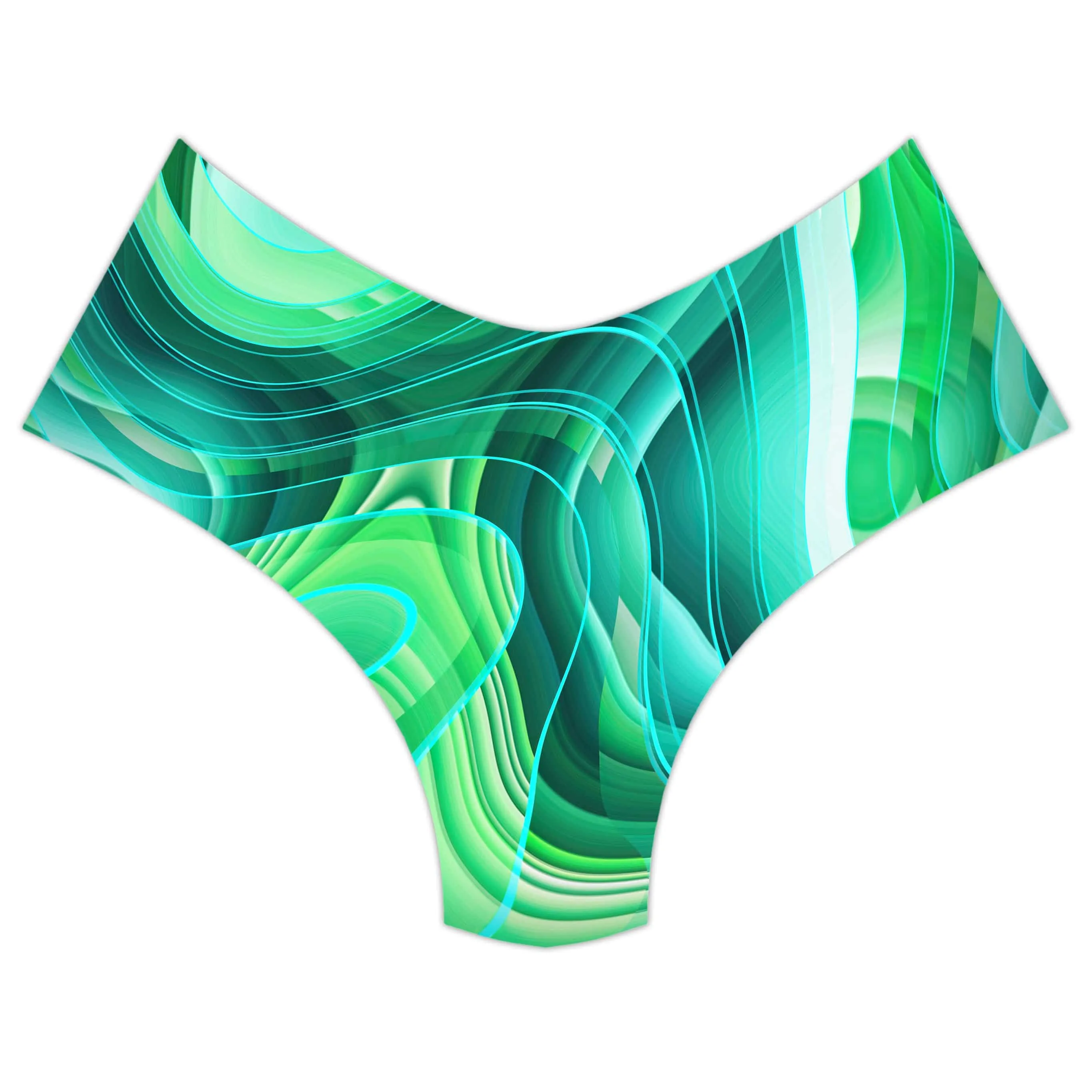 Green Schism Booty Shorts sold by iEDM product image thumbnail 3