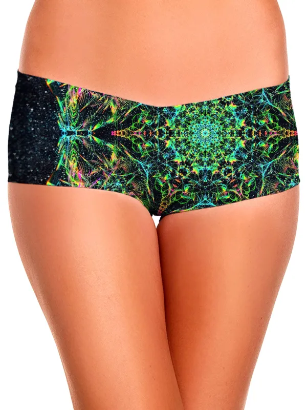Green Prism Booty Shorts sold by iEDM