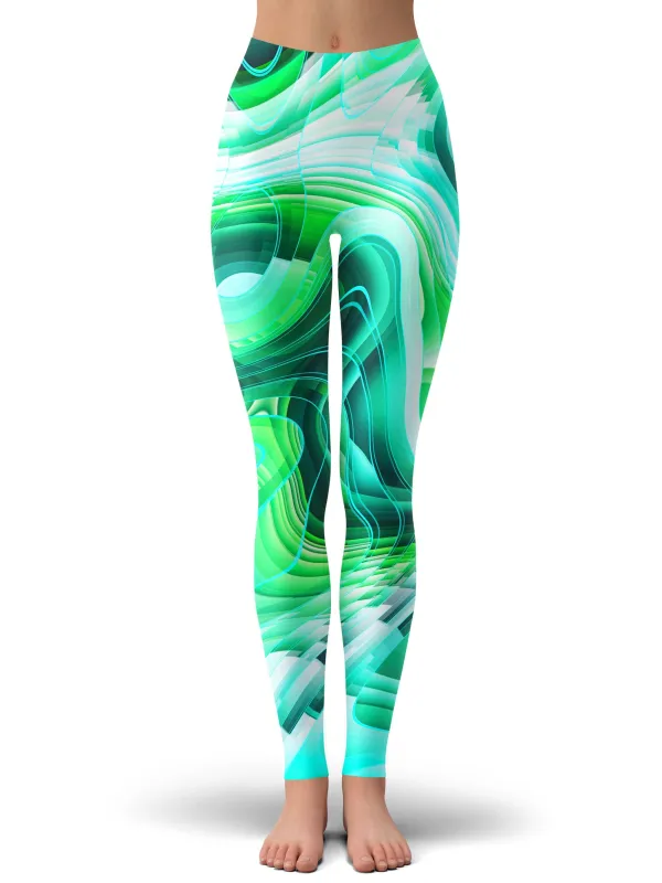 Green Schism Leggings sold by iEDM