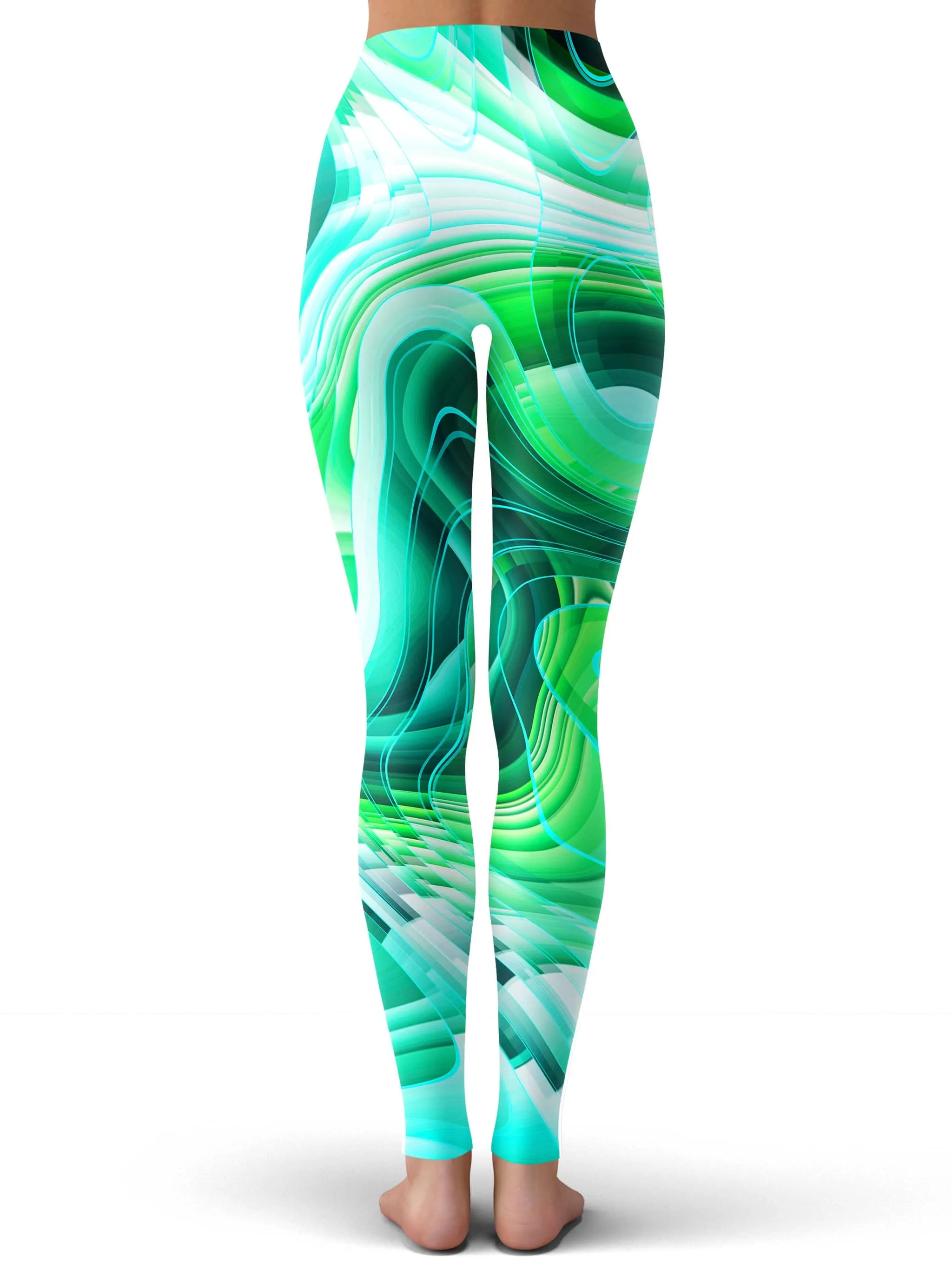 Green Schism Leggings sold by iEDM product image thumbnail 3