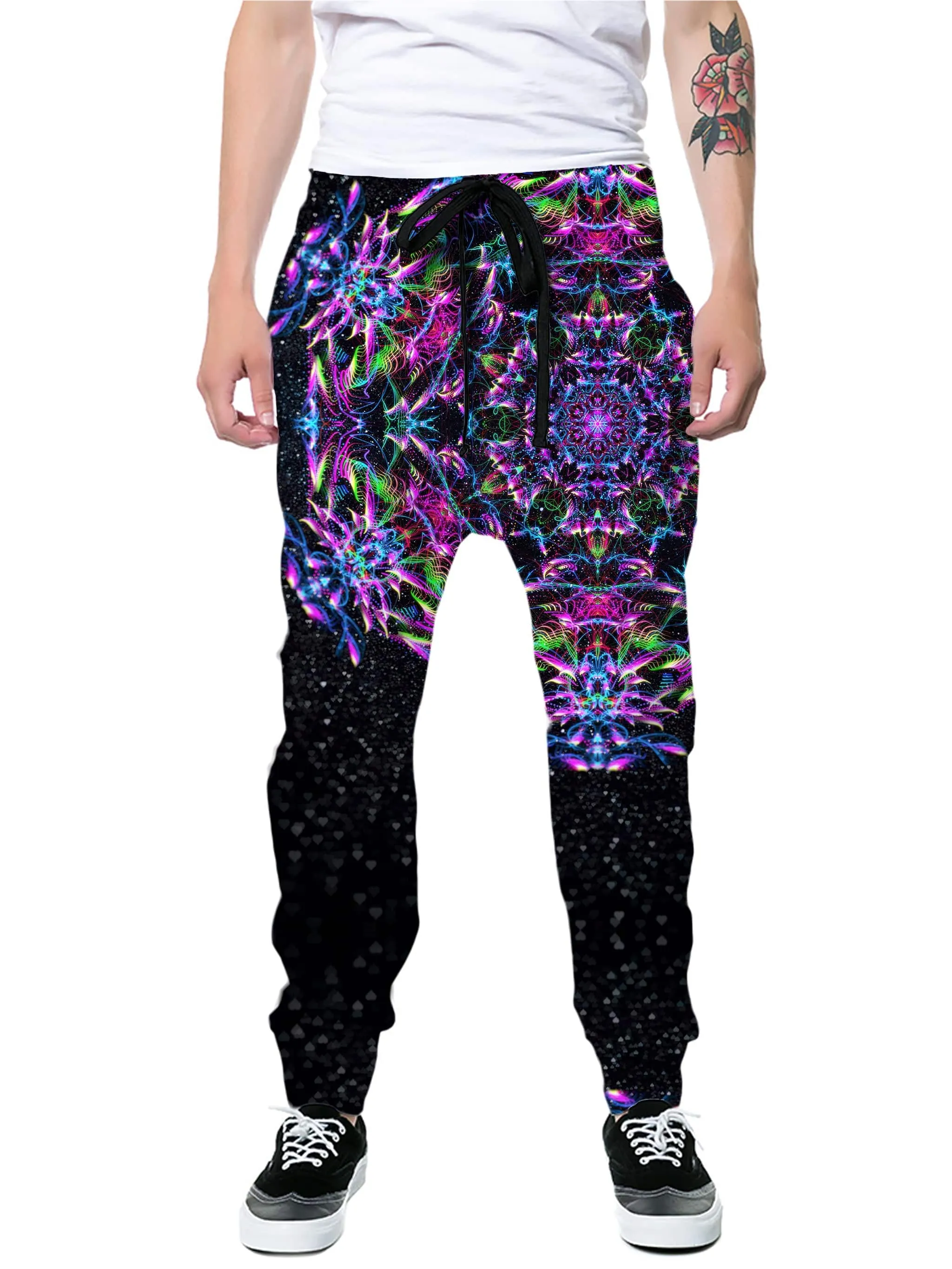 Purp Geometric Joggers sold by iEDM