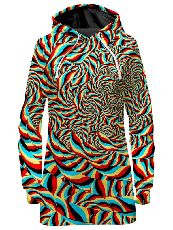 Trippy Swirl Hoodie Dress sold by iEDM