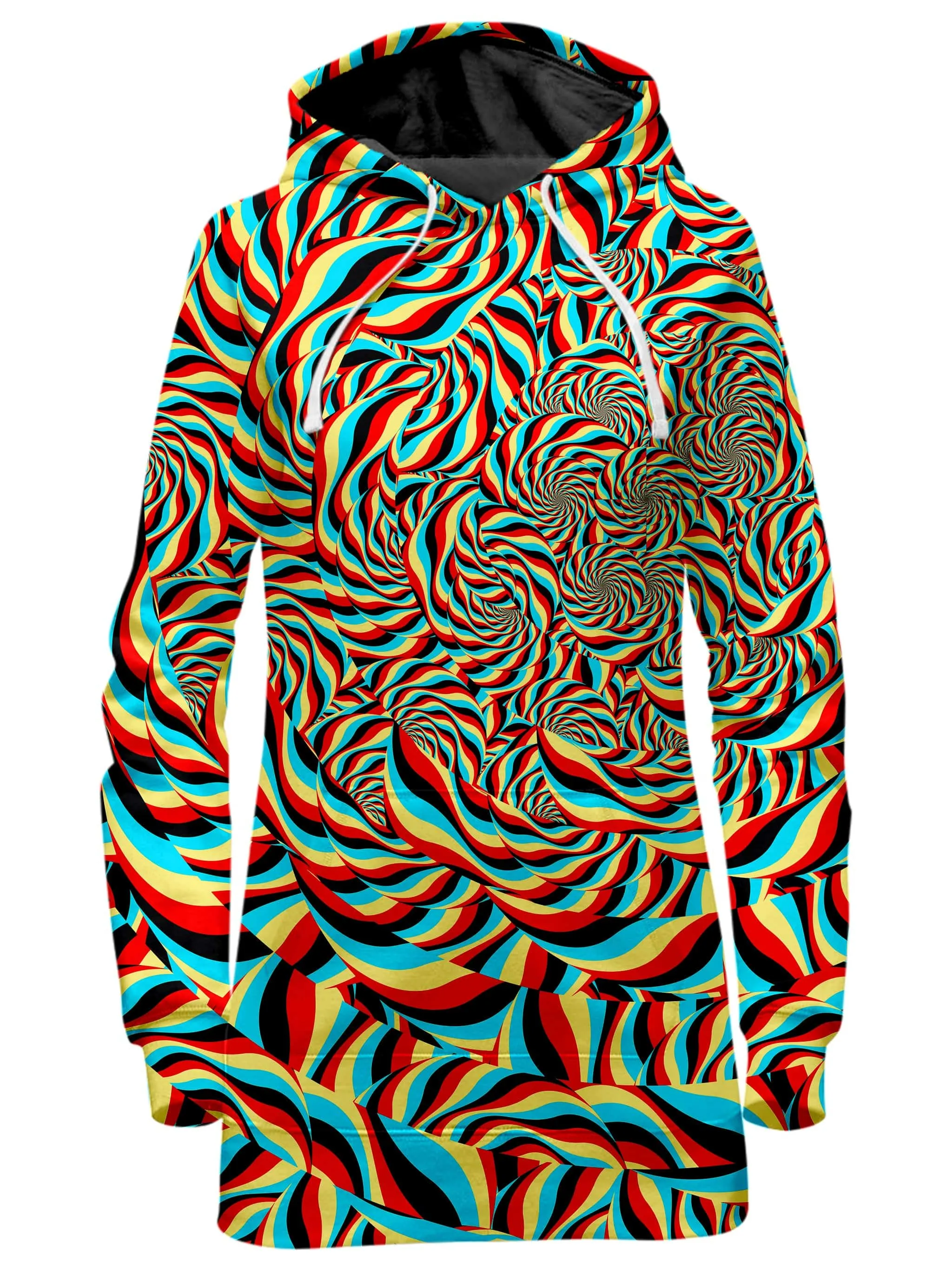 Trippy Swirl Hoodie Dress sold by iEDM
