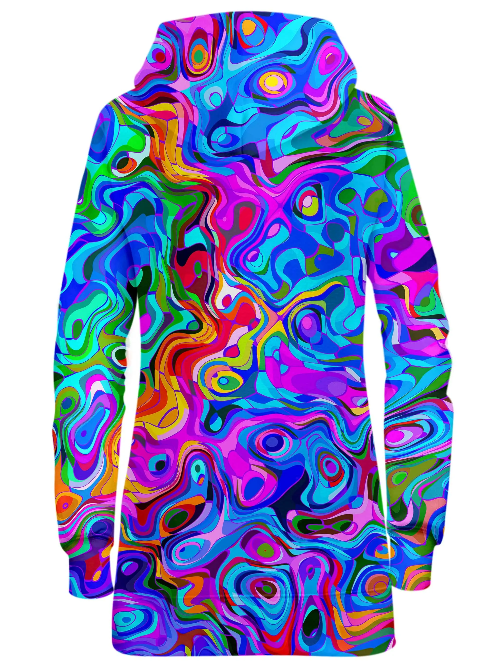 Rainbow Waves Hoodie Dress sold by iEDM product image thumbnail 2