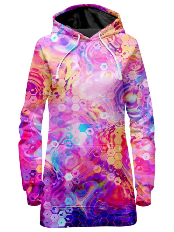 Purple Mirage Hoodie Dress sold by iEDM