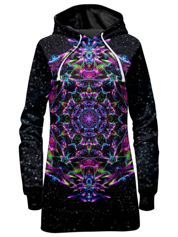 Purp Geometric Hoodie Dress sold by iEDM