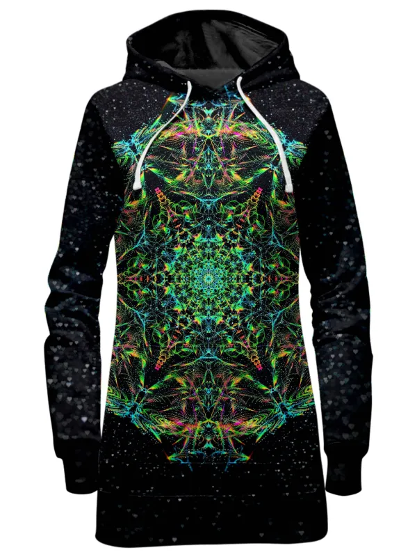 Green Prism Hoodie Dress sold by iEDM