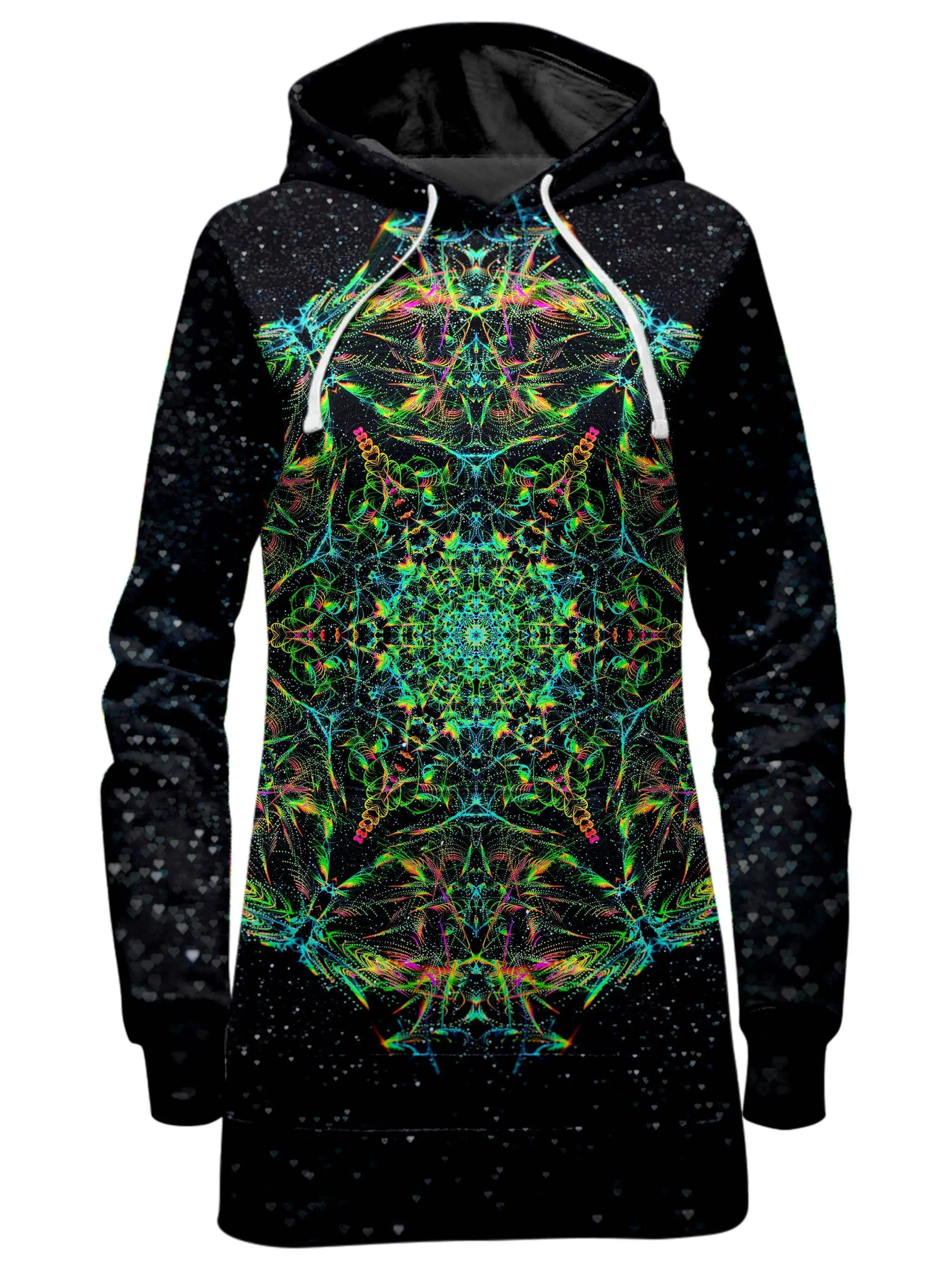 Green Prism Hoodie Dress sold by iEDM