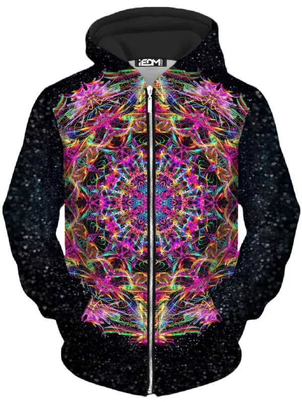Pastel Warp Unisex Zip-Up Hoodie sold by iEDM