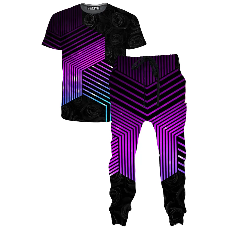 Connected Hex T-Shirt and Joggers Combo made by iEDM