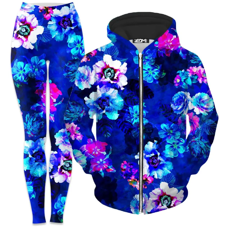 Enchanted Flora Zip-Up Hoodie and Leggings Combo sold by iEDM