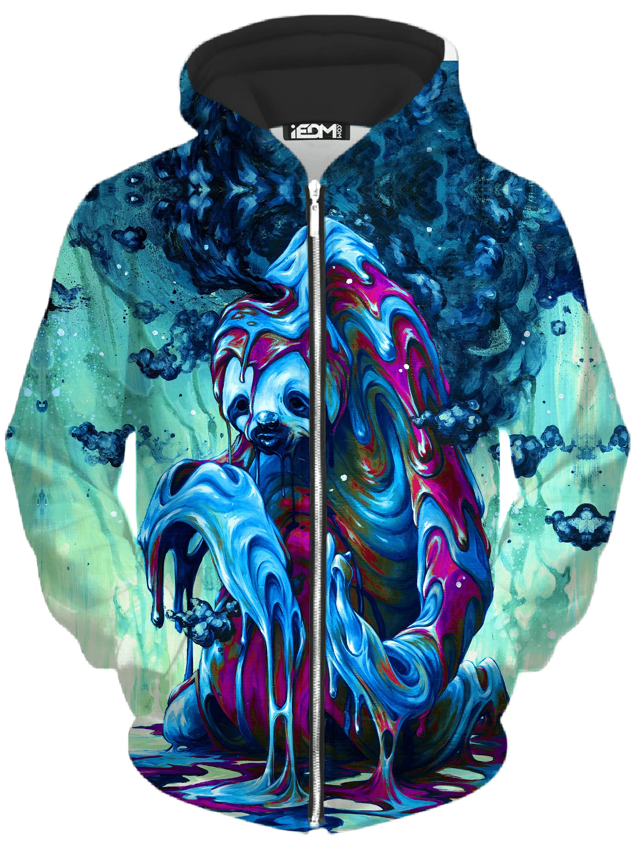 Toxic Sloth Zip-Up Hoodie and Joggers Combo sold by iEDM product image thumbnail 2
