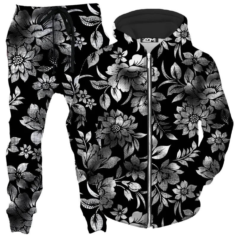 Nature's Candy B&W Zip-Up Hoodie and Joggers Combo sold by iEDM