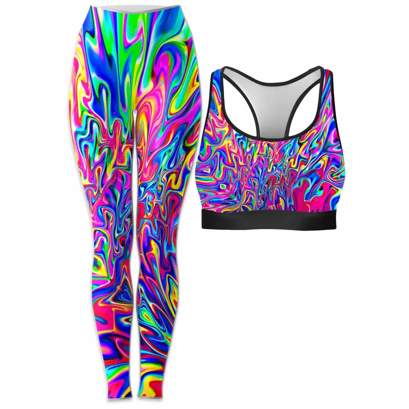 Sonic Blooming Rave Bra and Leggings Combo sold by iEDM