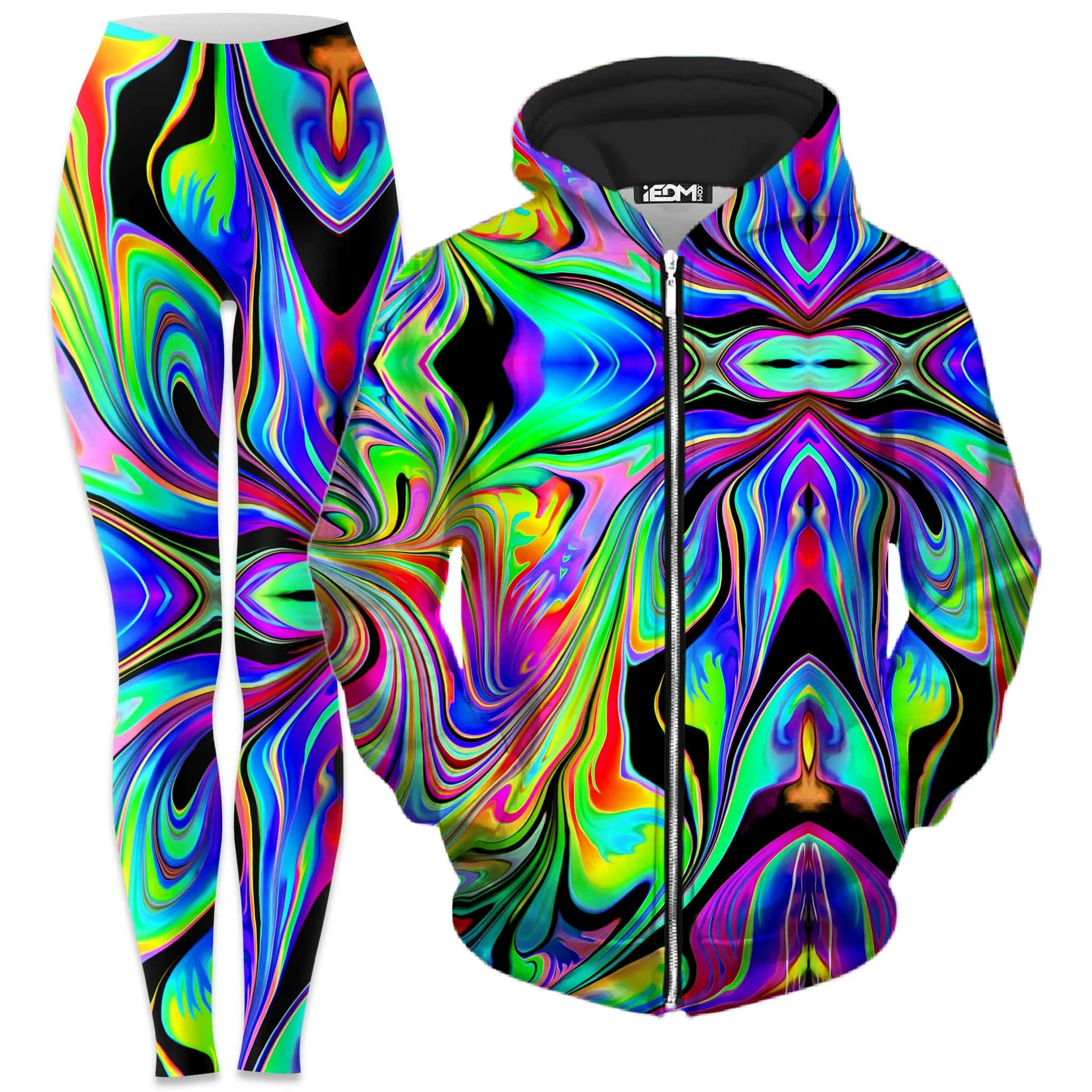 Macro Dose Zip-Up Hoodie and Leggings Combo sold by iEDM