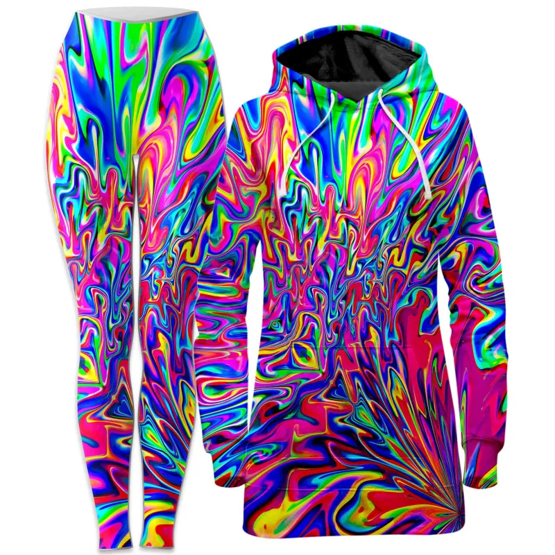 Sonic Blooming Hoodie Dress and Leggings Combo sold by iEDM