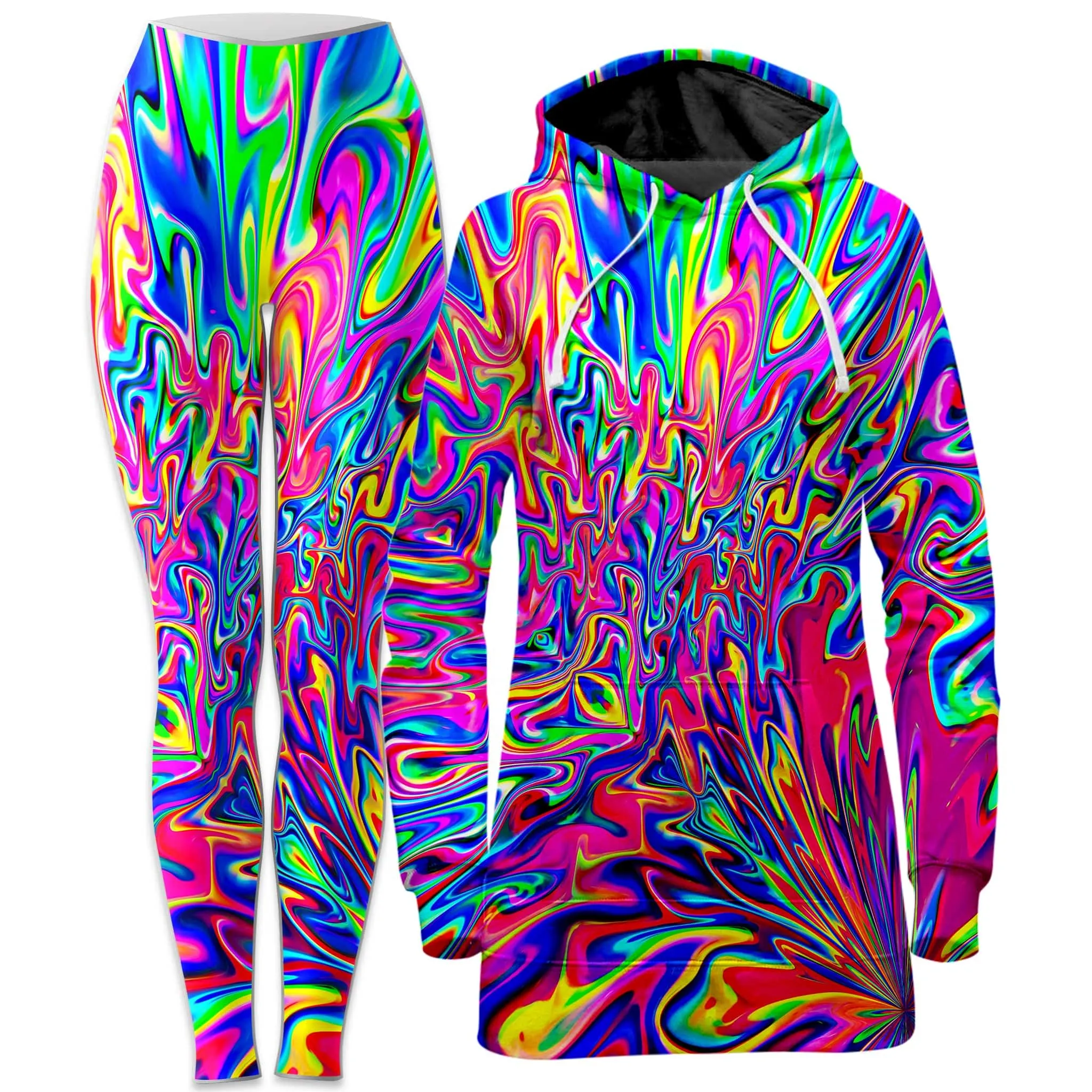 Sonic Blooming Hoodie Dress and Leggings Combo sold by iEDM