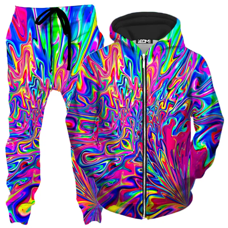Sonic Blooming Zip-Up Hoodie and Joggers Combo sold by iEDM
