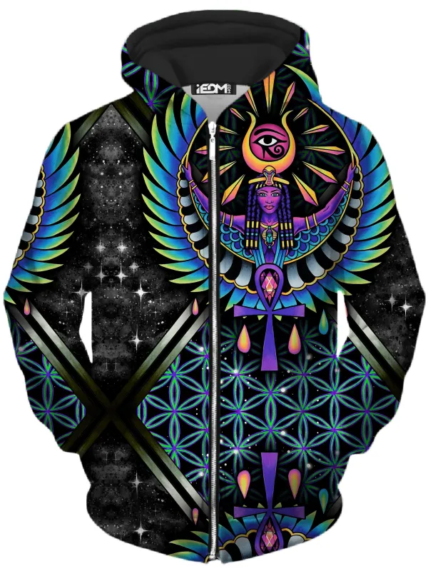 Isis Blue Unisex Zip-Up Hoodie sold by iEDM