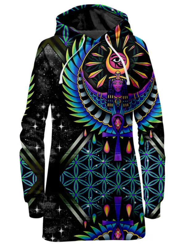Isis Blue Hoodie Dress sold by iEDM