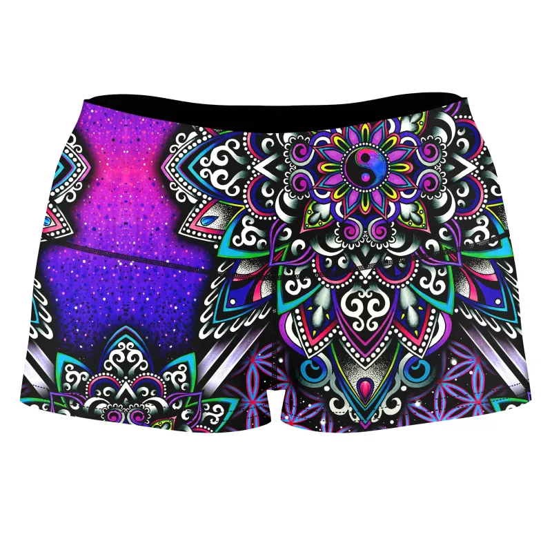 Blooming Balance High-Waisted Women's Shorts sold by iEDM