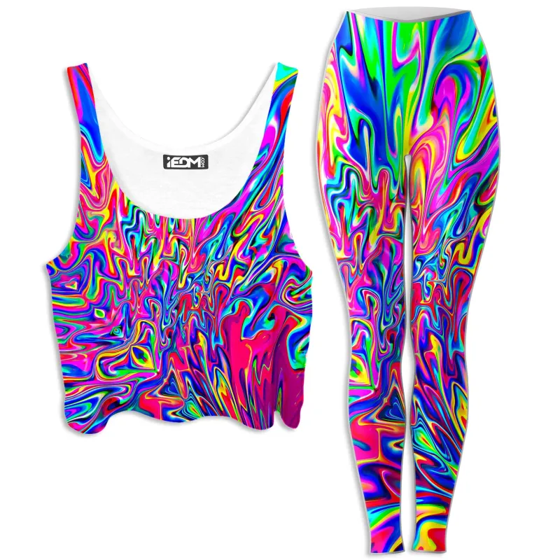 Sonic Blooming Crop Top and Leggings Combo sold by iEDM