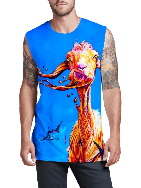 The GOAT Men's Muscle Tank sold by iEDM