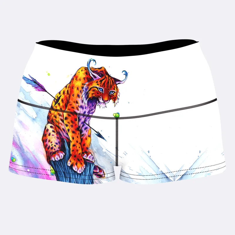 Terrestrial Kitty High-Waisted Women's Shorts sold by iEDM