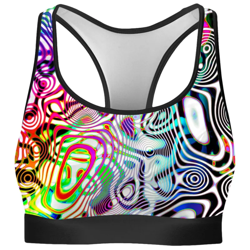 Rainbow Ripples Rave Bra sold by iEDM