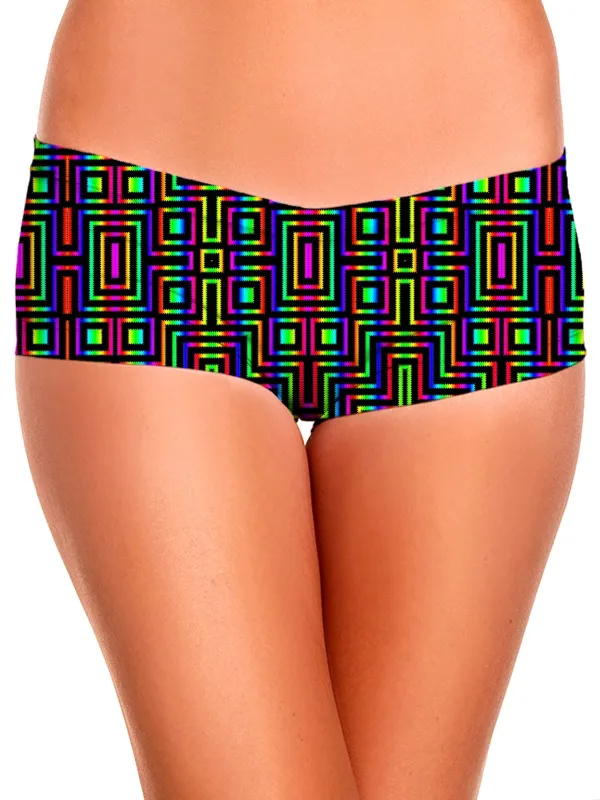 DMT Blocks Booty Shorts sold by iEDM