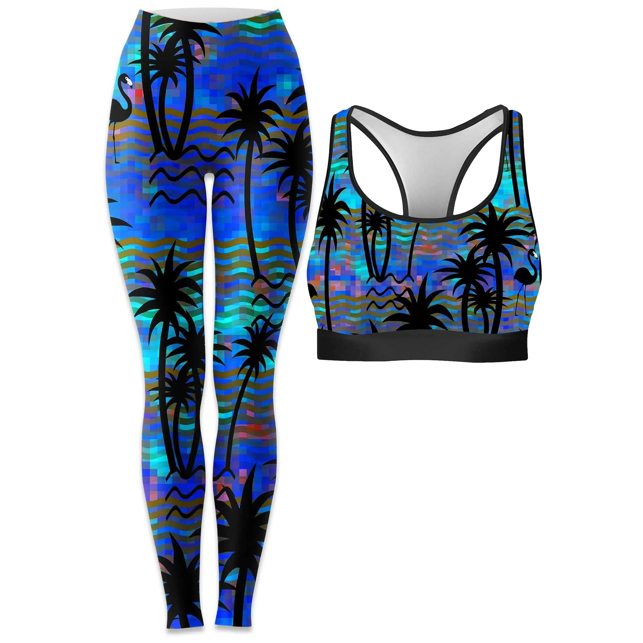 Tropical Dreams Rave Bra and Leggings Combo sold by iEDM