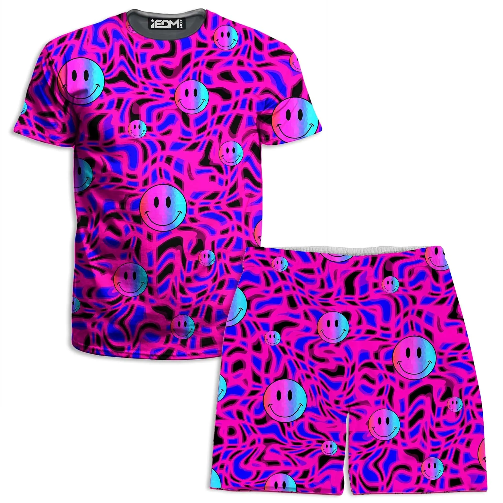 Trippy Smiles T-Shirt and Shorts Combo sold by iEDM