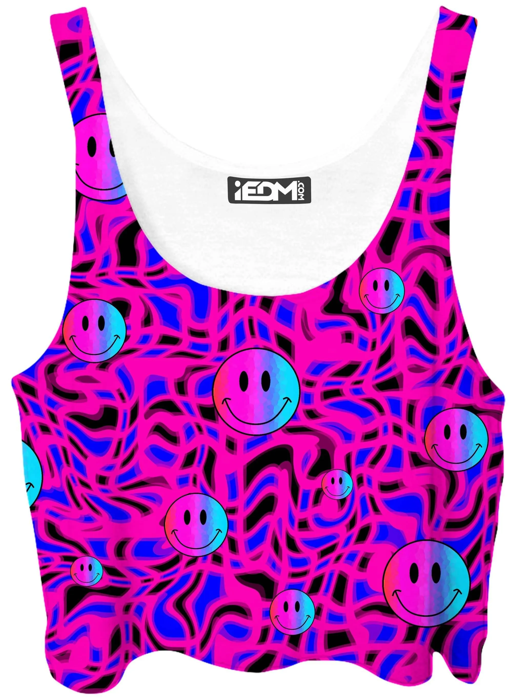 Trippy Smiles Crop Top and Leggings Combo sold by iEDM product image thumbnail 2