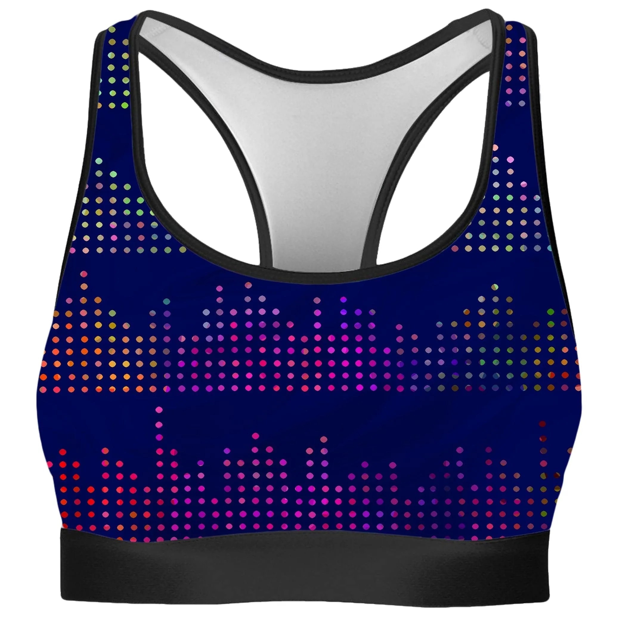 Techno Equalizer Bars Rave Bra and Leggings Combo sold by iEDM product image thumbnail 2