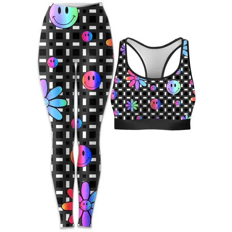 Smiles All Around Rave Bra and Leggings Combo sold by iEDM