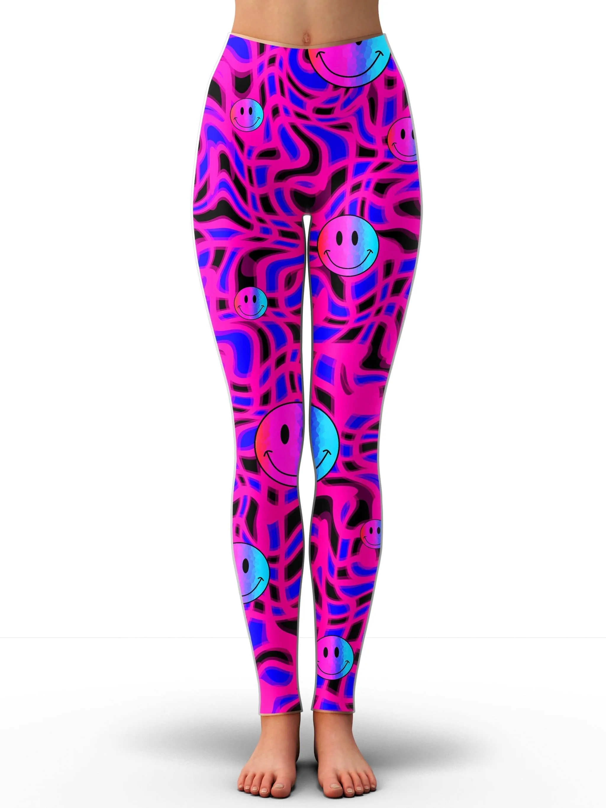 Trippy Smiles Zip-Up Hoodie and Leggings Combo sold by iEDM product image thumbnail 3