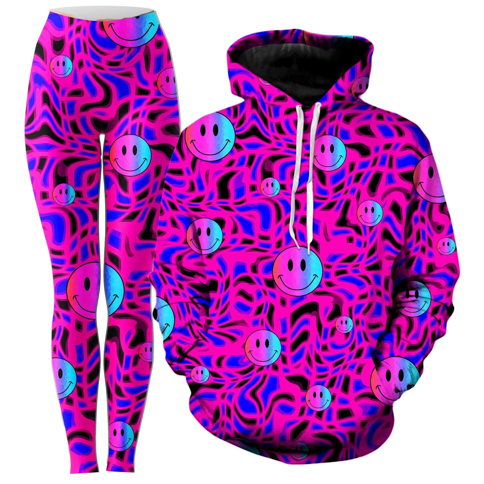 Trippy Smiles Hoodie and Leggings Combo sold by iEDM