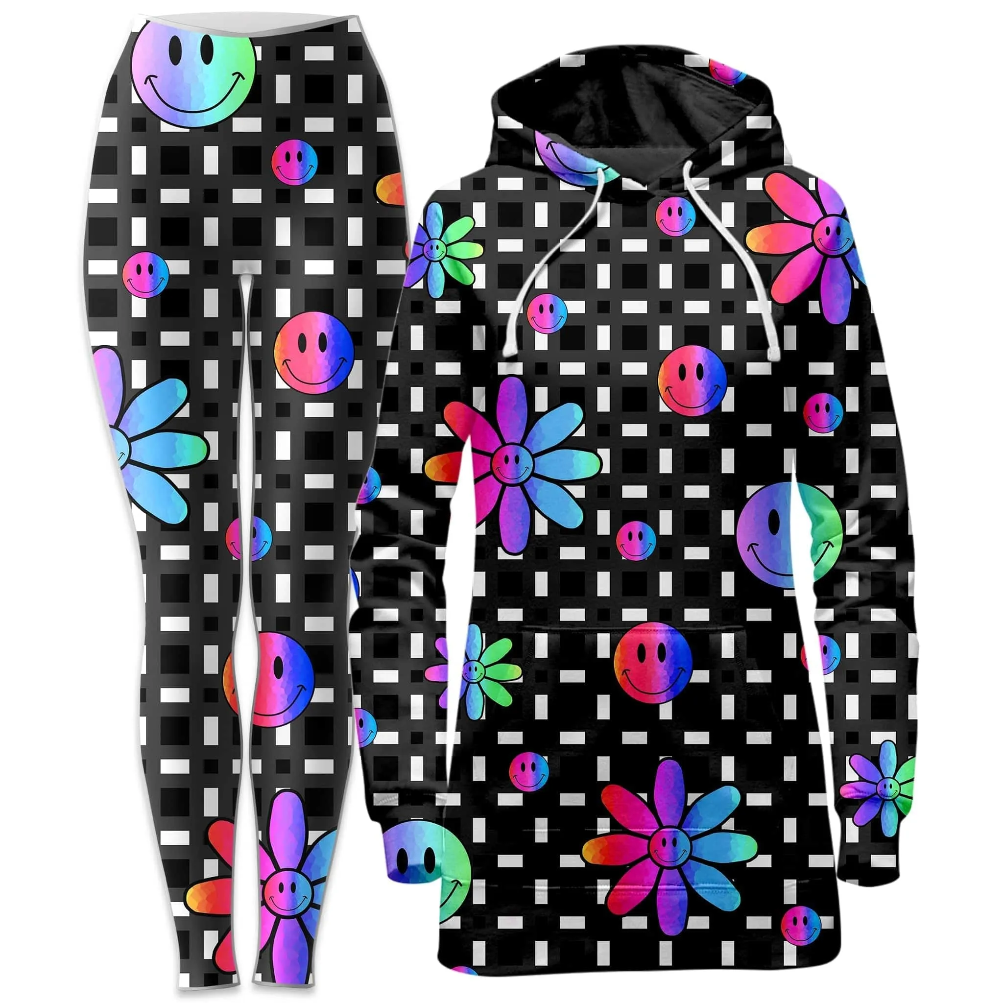 Smiles All Around Hoodie Dress and Leggings Combo sold by iEDM