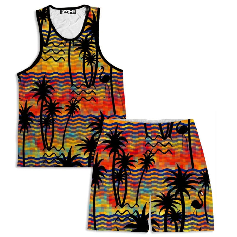 Flamingo Island Tank and Shorts Combo sold by iEDM