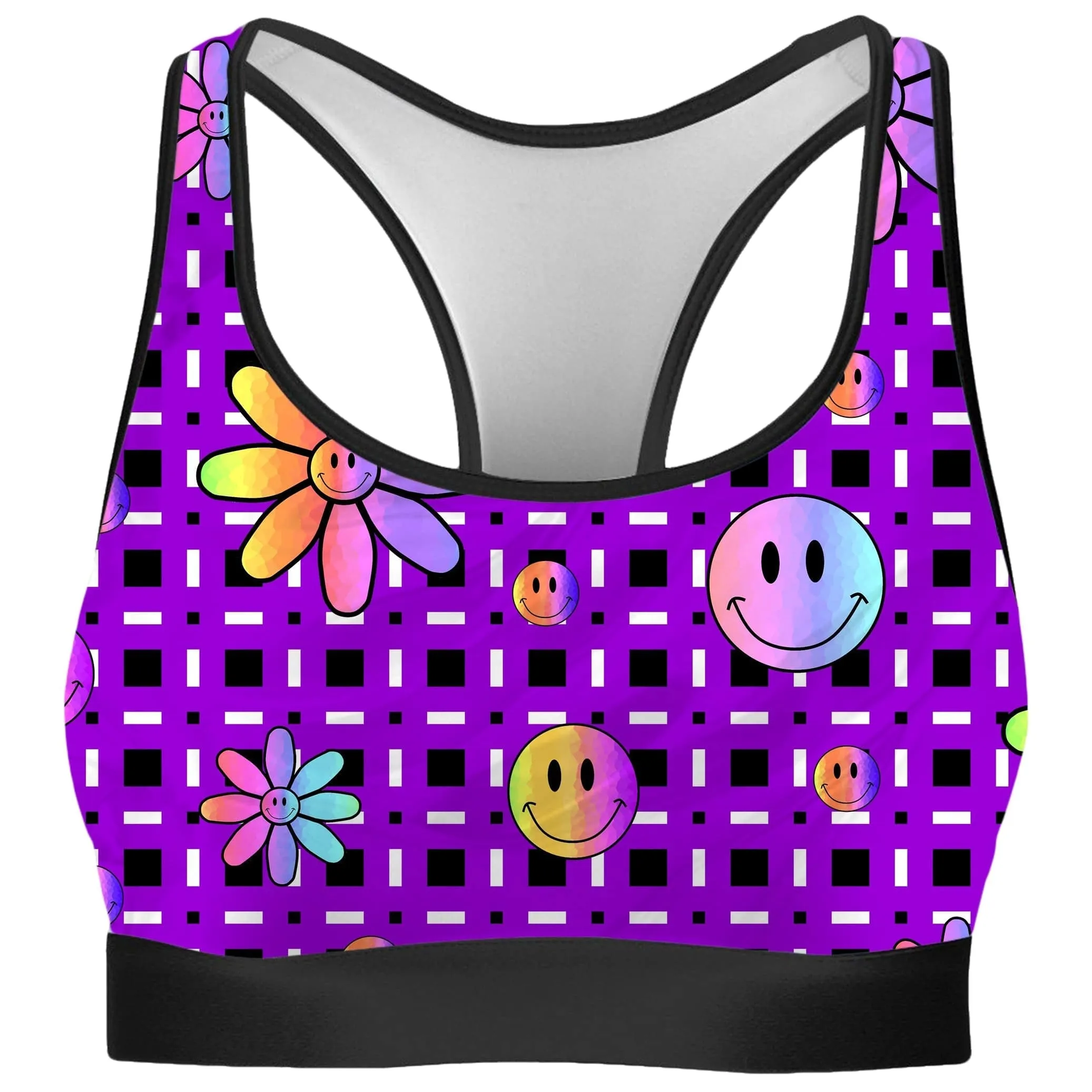 Happiness On Purple Rave Bra and Leggings Combo sold by iEDM product image thumbnail 2