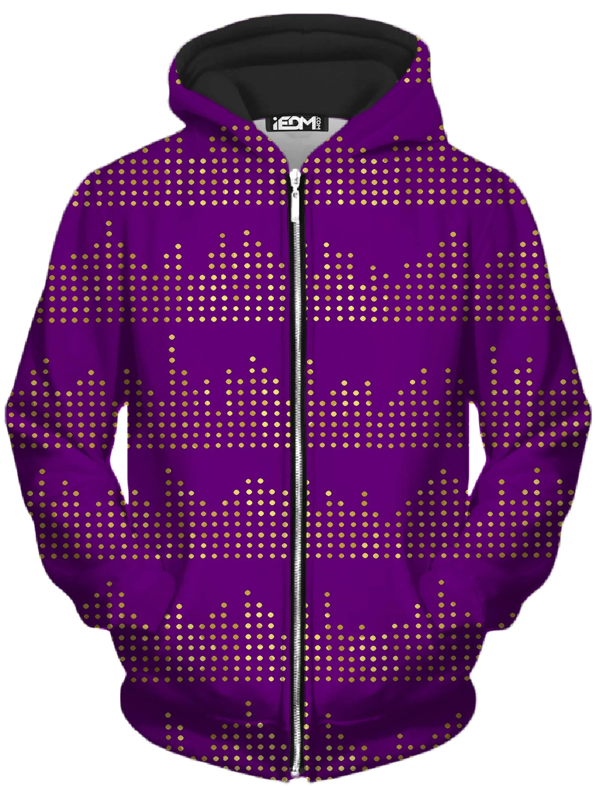 Gold Equalizer Beats Zip-Up Hoodie and Leggings Combo sold by iEDM product image thumbnail 2