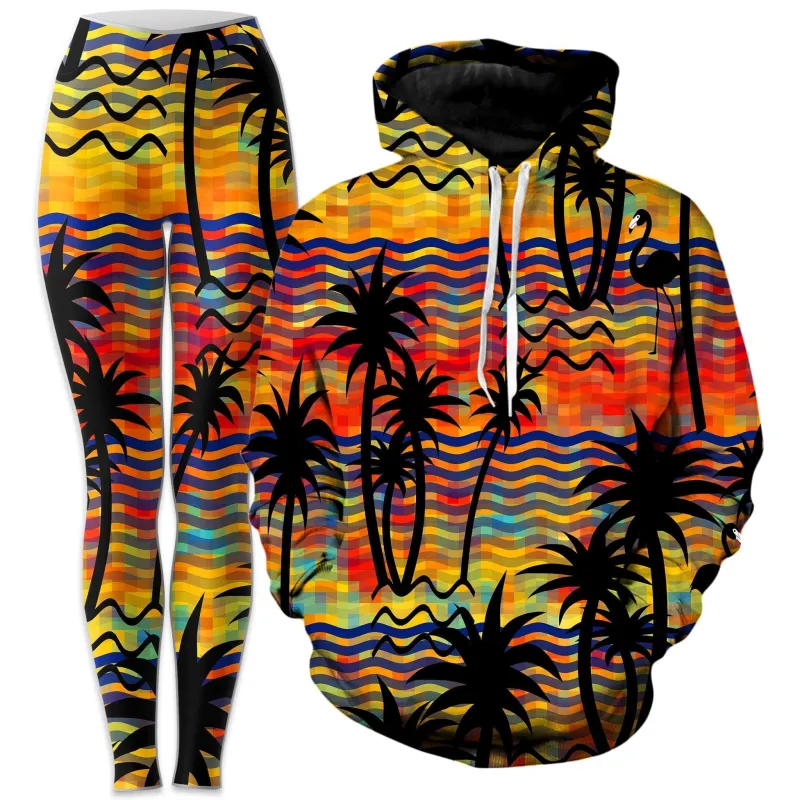 Flamingo Island Hoodie and Leggings Combo sold by iEDM