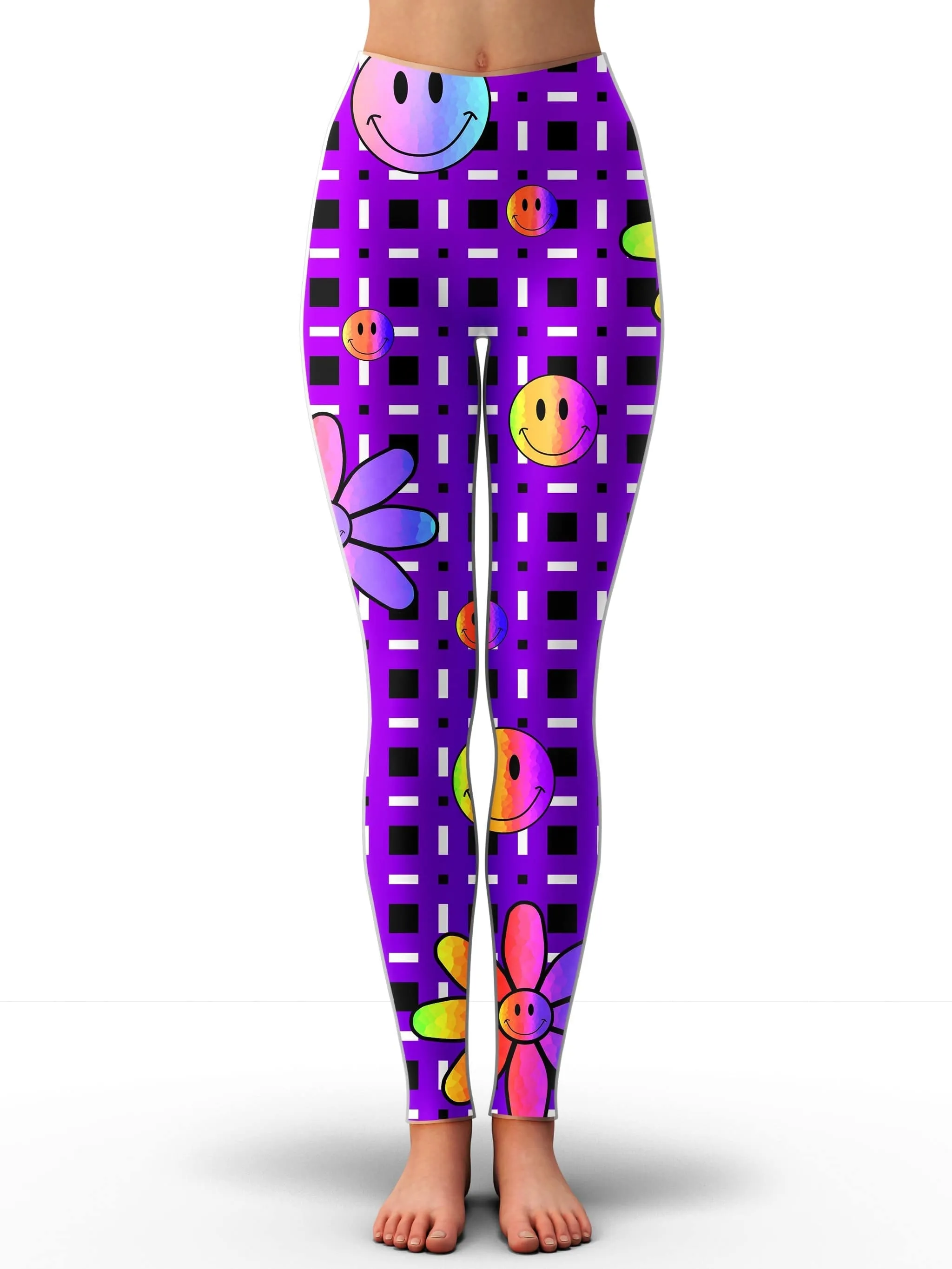 Happiness On Purple Hoodie Dress and Leggings Combo sold by iEDM product image thumbnail 3