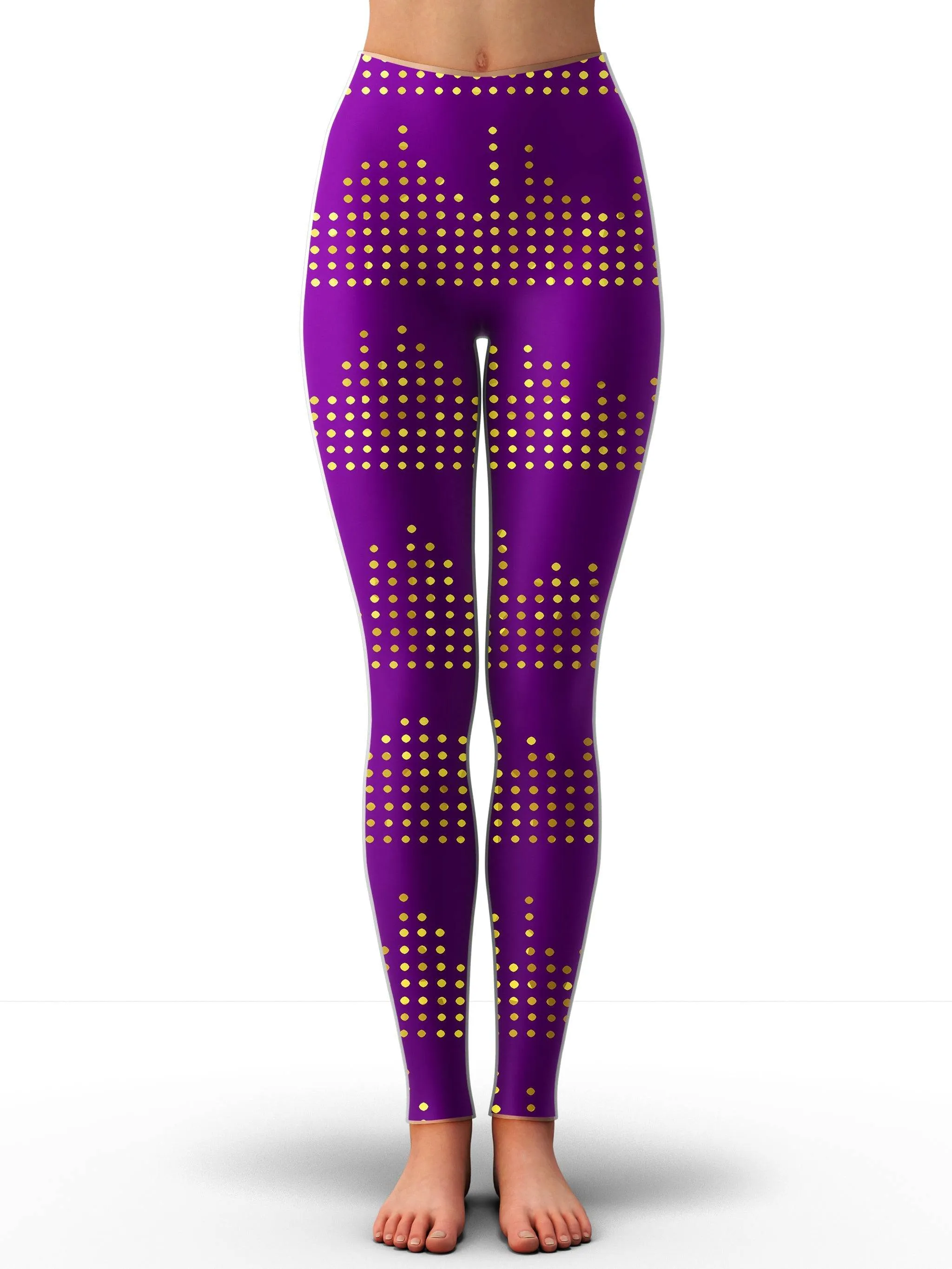Gold Equalizer Beats Hoodie Dress and Leggings Combo sold by iEDM product image thumbnail 3