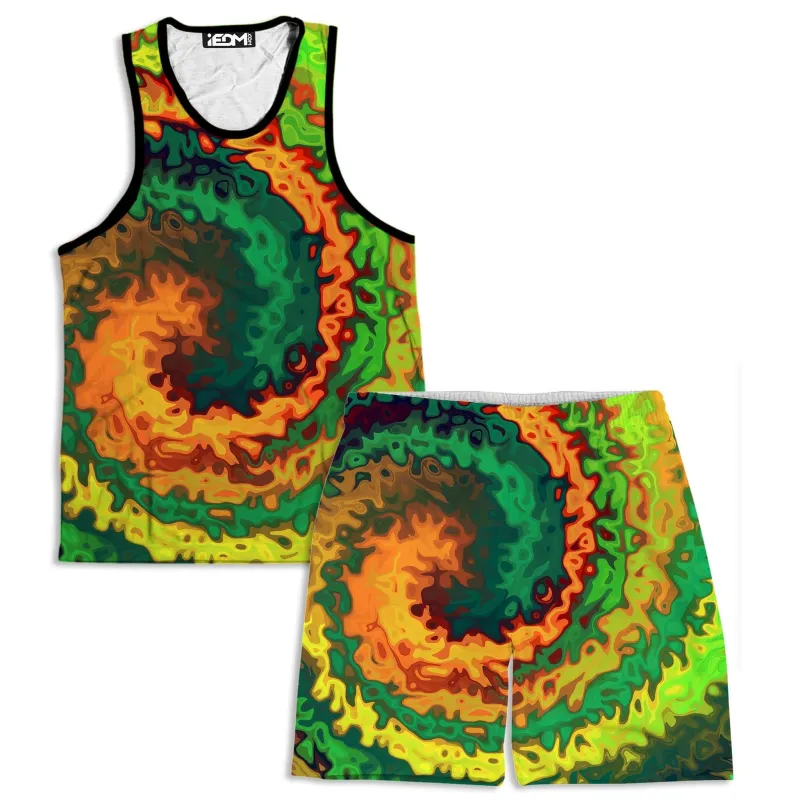 Abstract Rotation Tank and Shorts Combo sold by iEDM