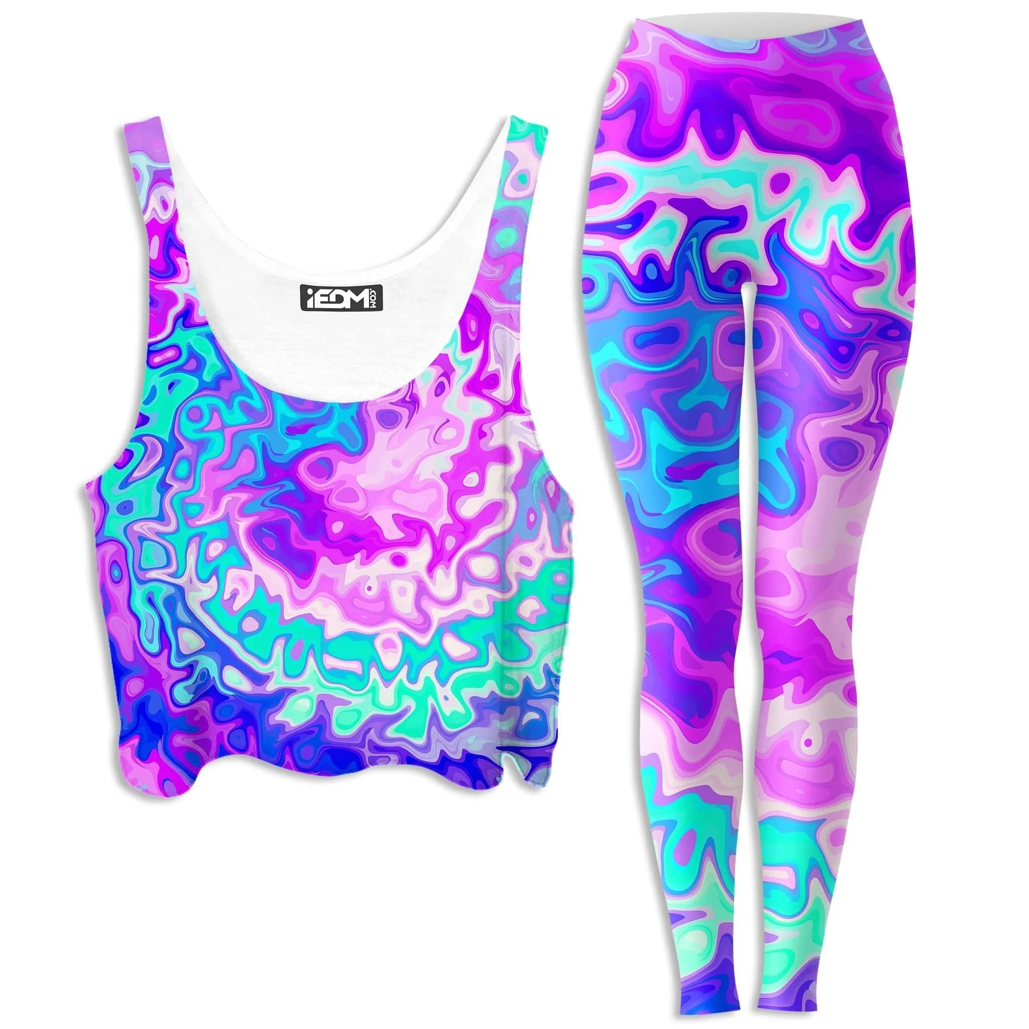 Catch The Wave Crop Top and Leggings Combo sold by iEDM