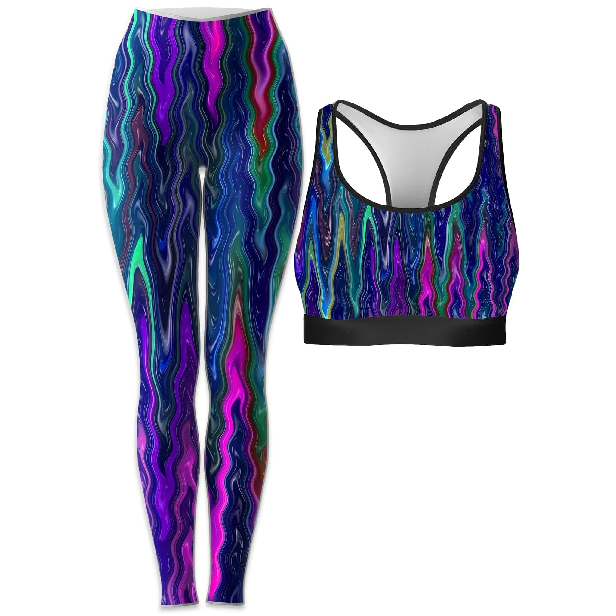 Cosmic Vibrations Rave Bra and Leggings Combo sold by iEDM