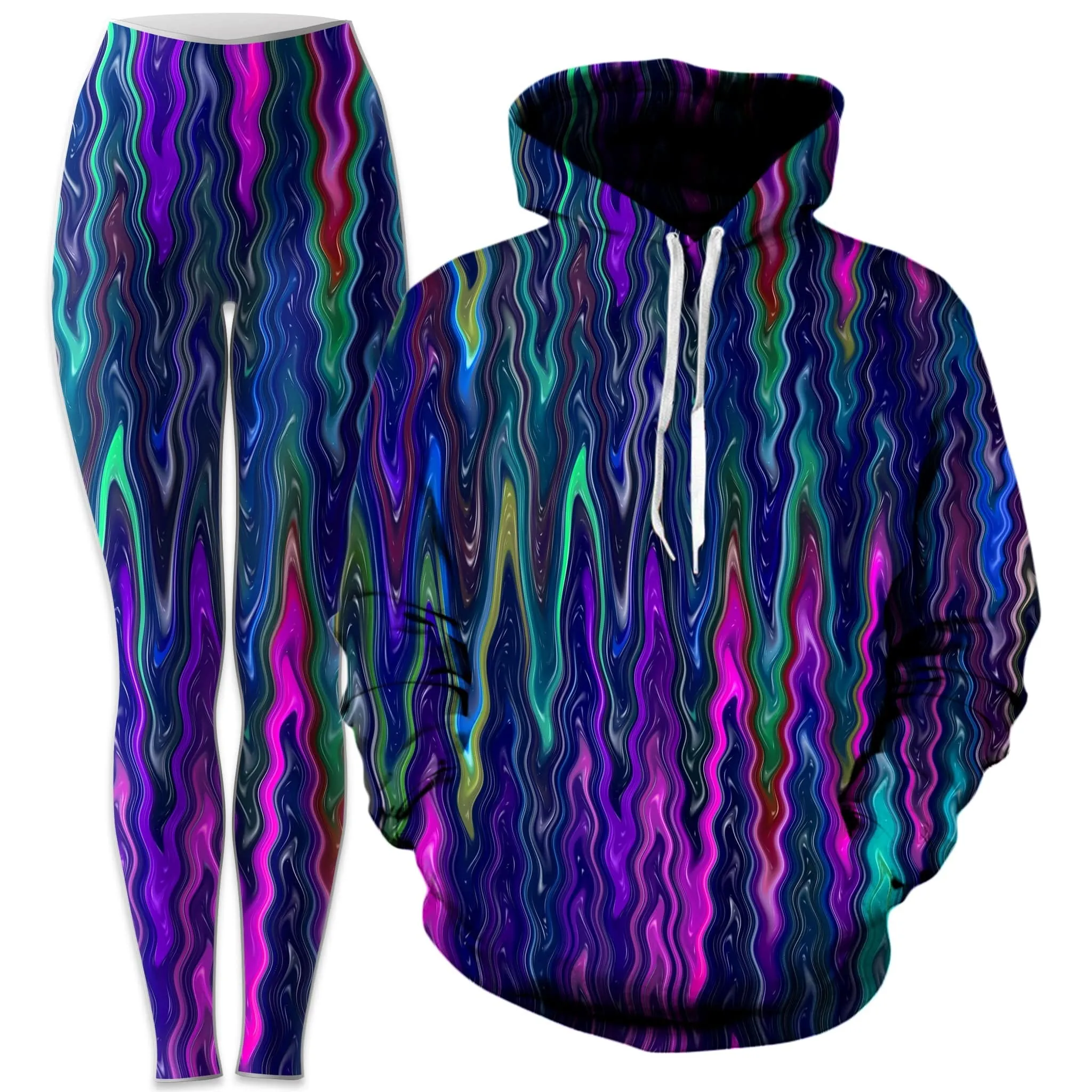 Cosmic Vibrations Hoodie and Leggings Combo sold by iEDM
